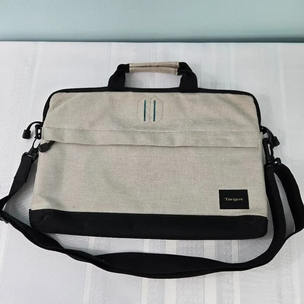 Laptop Bag/Case Full Zipper w/Black Padded Shoulder Strap Zipper Pocket - 15
